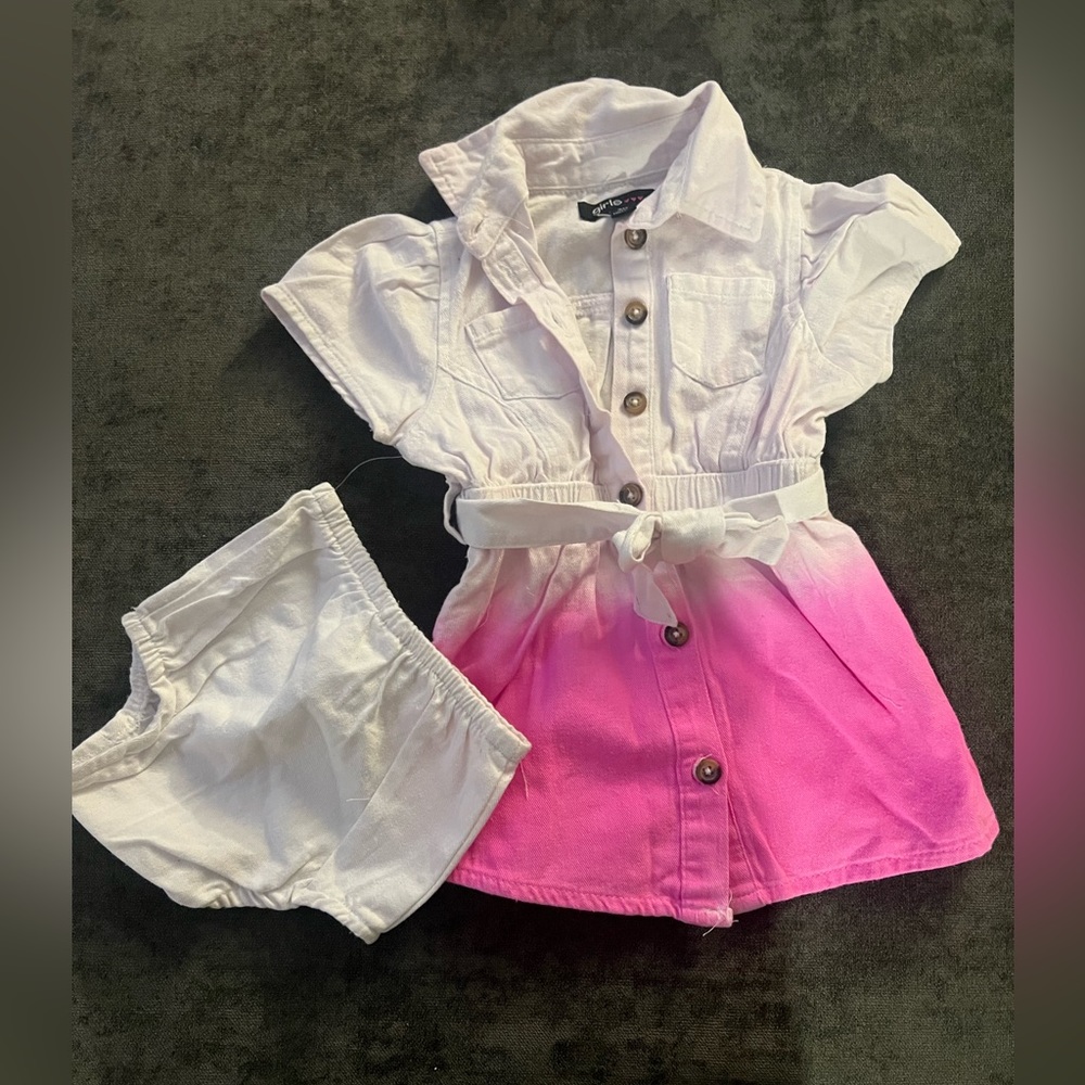 NWT baby girl romper set